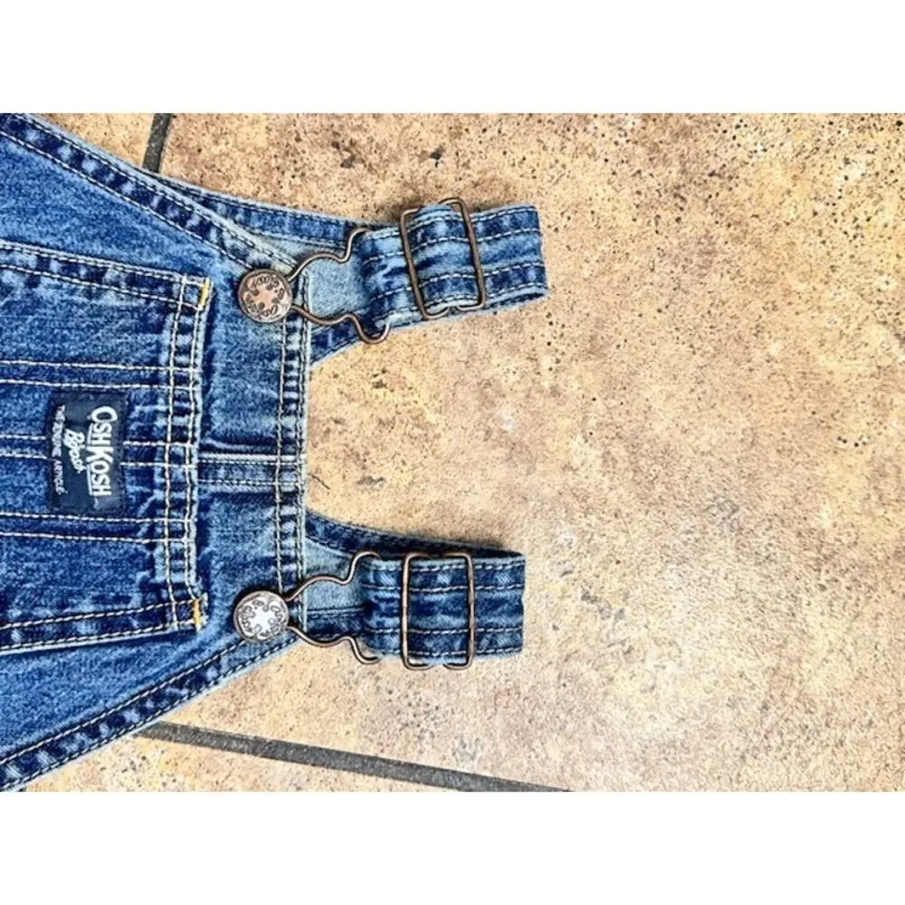 OshKosh B'gosh Denim Blue Baby Overalls One-Piece